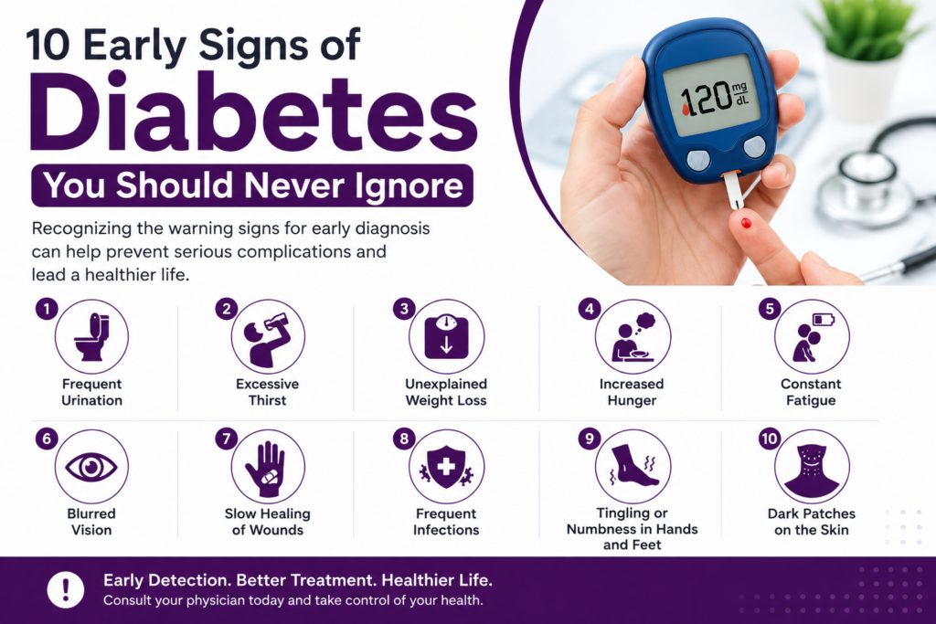 10 Early Signs of Diabetes You Should Never Ignore